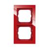 Cover frame, Axcent, 2-gang, red?
