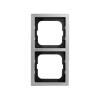 Cover frame Cover frame, 80mm, 2-gang, steel pure stainless steel