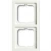 Cover Frame 2gang frame, future ®   linear, white matt