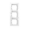 Cover frame, Axcent, 3-gang, white