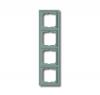 Cover frame 4gang frame future® linear, Stone/Light Grey