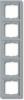 Cover frame 5gang frame future® linear, Stone/Light Grey