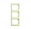 Cover frame 3gang frame, Alpha exclusive, Ivory, Vertical