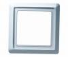 Cover frame 1gang frame, aluminium silver