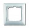 Cover frame with decorative styling frame 1gang frame, Basic, Alpine White