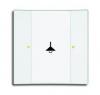 Switch Sensor, 1-fold, FM (White/ Soft Touch), with integrated bus coupler