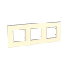 Unica Quadro - cover frame - 3 gangs, H71/V71 - ivory