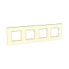 Unica Quadro - cover frame - 4 gangs, H71/V71 - ivory