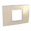 Unica Allegro - cover frame - 2 modules - sand