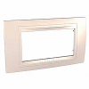 Unica Allegro - cover frame - 4 modules - ivory