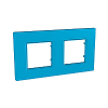 Unica Quadro Natura - cover frame - 2 gangs, H71/V71 - aqua
