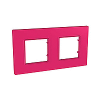 Unica Quadro Natura - cover frame - 2 gangs, H71/V71 - Lipstick