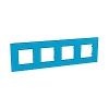 Unica Quadro Pearl - cover frame - 4 gangs, H71/V71 - Aqua