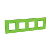 Unica Quadro Pearl - cover frame - 4 gangs, H71/V71 -  Bio