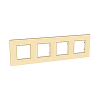 Unica Quadro Pearl - cover frame - 4 gangs, H71/V71 - Candy