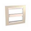 Unica Plus - cover frame (fix. frame) - 2 gangs (H) - 2x6 m - sand/ivory
