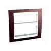 Unica Plus - cover frame (fix. frame) - 2 gangs (H) - 2x6 m - terracotta/white