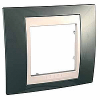 Unica Plus - cover frame - 1 gang - champagne/ivory