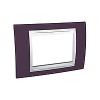 Unica Plus - cover frame - 3 modules - garnet/white