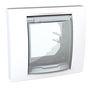 Unica Plus - cover frame (fix. frame) - 1 gang - 2 m - white/white - IP44