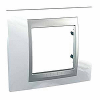 Unica Top - cover frame - 1 gang - top white/aluminium