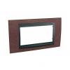 Unica Top - cover frame - 4 modules - tobacco/graphite 