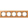 Wood frame, 5-gang, Beech