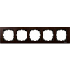 Wood frame, 5-gang, Wenge