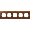 Wood frame, 5-gang, Cherry