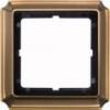 Antique frame, 1-gang, Brass