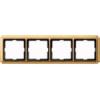 Antique frame, 4-gang, Polished brass