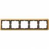 Antique frame, 5-gang, Polished brass