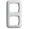 Cover frame 2gang frame, Reflex Round, Alpine white