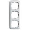 Cover frame 3gang frame, Reflex Round, Alpine white