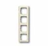 Cover frame 4gang frame, Reflex Round, Ivory