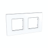 Unica Quadro - cover frame - 2 gangs, H71/V71 - white