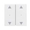 Rockers for 2-gang push-button module with up/down arrow imprint (polar white, glossy)