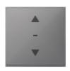 Rocker for 1-gang push-button module with up/down arrow imprint, Thermoplastic classy matt (anthracite)