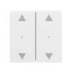 Rockers for 2-gang push-button module with up/down arrow imprint Thermoplastic brilliant (polar white)