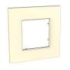 Unica Quadro - cover frame - 1 gang - ivory