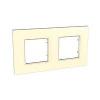 Unica Quadro - cover frame - 2 gangs, H71/V71 - ivory